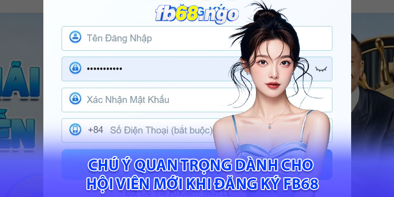 Chú ý quan trọng dành cho hội viên mới khi đăng ký Fb68
