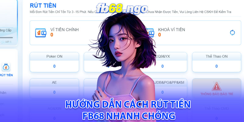 Hướng dẫn cách rút tiền Fb68 nhanh chóng